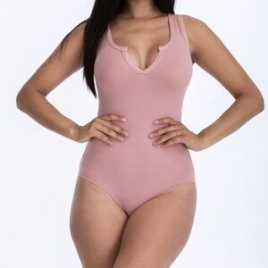 Mauve Sleeveless Bodysuit